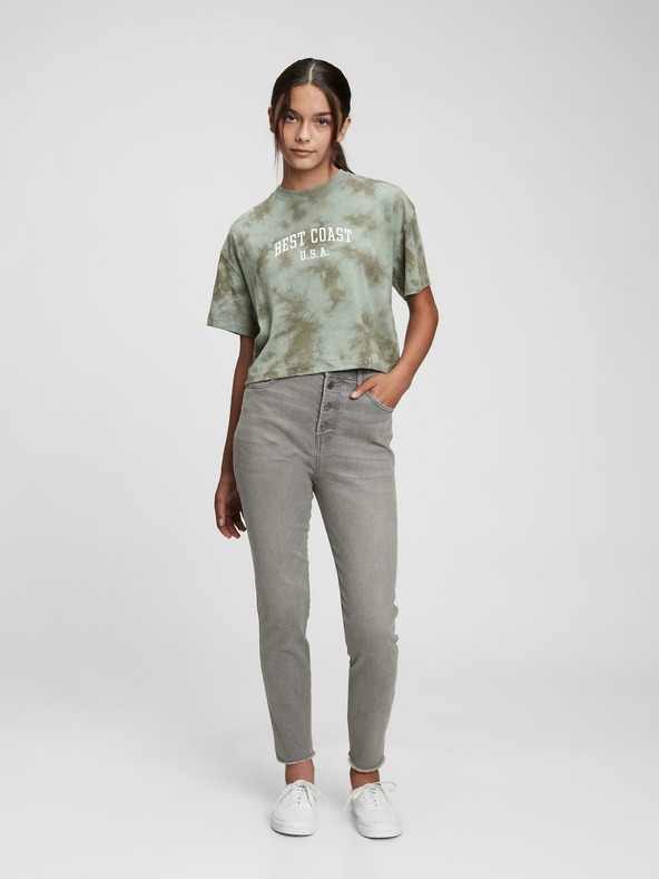 GAP Teen džínsy sky high skinny ankle GAP