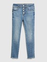 GAP Detské džínsy jeggings high rise distressed GAP