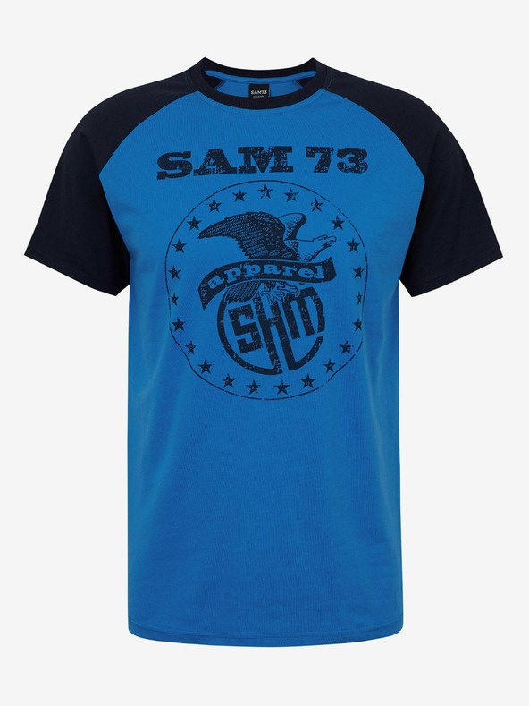 Sam 73 Modré pánske tričko SAM 73 Jordan