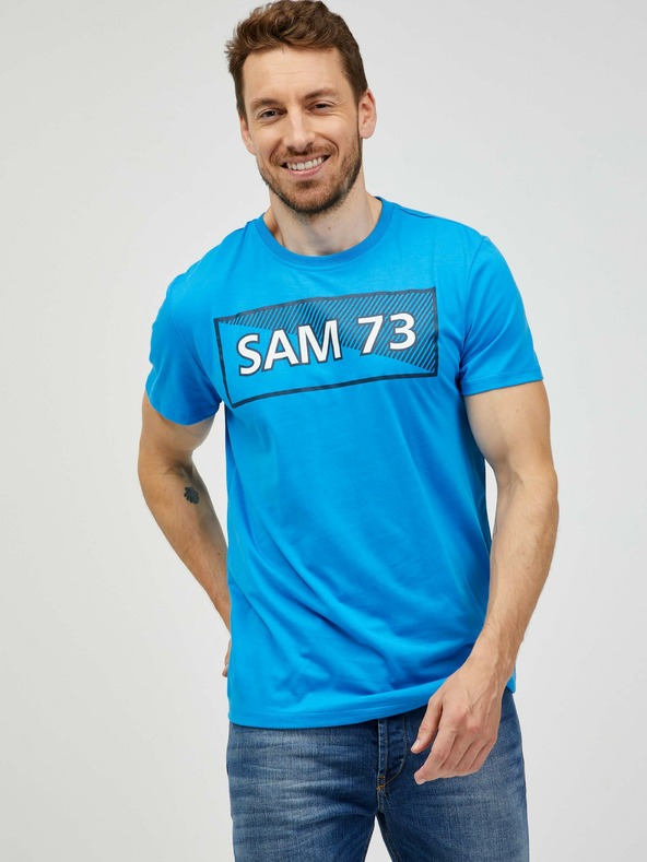 Sam 73 Modré pánske tričko SAM 73 Fenri