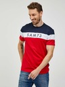 Sam 73 Modro-červené pánske tričko SAM 73 Kavix