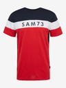 Sam 73 Modro-červené pánske tričko SAM 73 Kavix