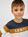 Sam 73 Modro-biele chlapčenské tričko SAM 73 Kallan