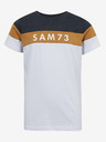 Sam 73 Modro-biele chlapčenské tričko SAM 73 Kallan