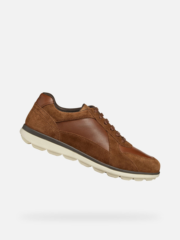 Geox Hnedé pánske tenisky Geox Spherica Ec12