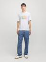 Jack & Jones Biele pánske tričko Jack & Jones Aruba