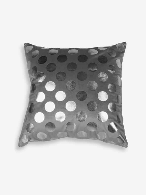 Edoti Dekorčný obliečka na vankúš Dots - strieborný EDOTI