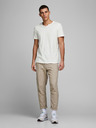 Jack & Jones Krémová košeľa Jack & Jones Esplit s gombíkmi