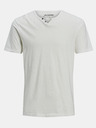 Jack & Jones Krémová košeľa Jack & Jones Esplit s gombíkmi