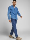 Jack & Jones Modré rovné džínsy Jack & Jones Chris
