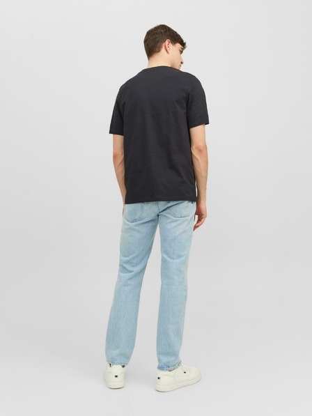 Jack & Jones Čierne pánske tričko Jack & Jones After Life