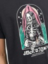 Jack & Jones Čierne pánske tričko Jack & Jones After Life