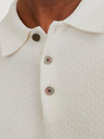 Jack & Jones Krémová pánska polokošeľa Jack & Jones Blusandri