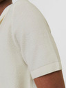Jack & Jones Krémová pánska polokošeľa Jack & Jones Blusandri