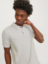 Jack & Jones Krémová pánska polokošeľa Jack & Jones Blusandri