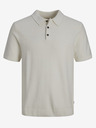 Jack & Jones Krémová pánska polokošeľa Jack & Jones Blusandri