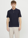 Jack & Jones Tmavomodrá pánska polokošeľa Jack & Jones Blusandri