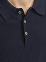 Jack & Jones Tmavomodrá pánska polokošeľa Jack & Jones Blusandri