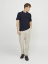 Jack & Jones Tmavomodrá pánska polokošeľa Jack & Jones Blusandri