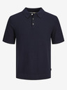 Jack & Jones Tmavomodrá pánska polokošeľa Jack & Jones Blusandri