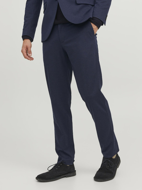 Jack & Jones Pánske tmavomodré nohavice Jack & Jones