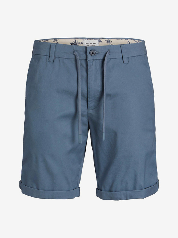Jack & Jones Modré pánske chino šortky Jack & Jones Marco