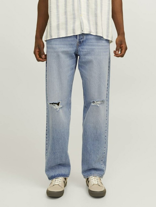 Jack & Jones Svetlomodré pánske džínsy rovného strihu Jack & Jones Chris