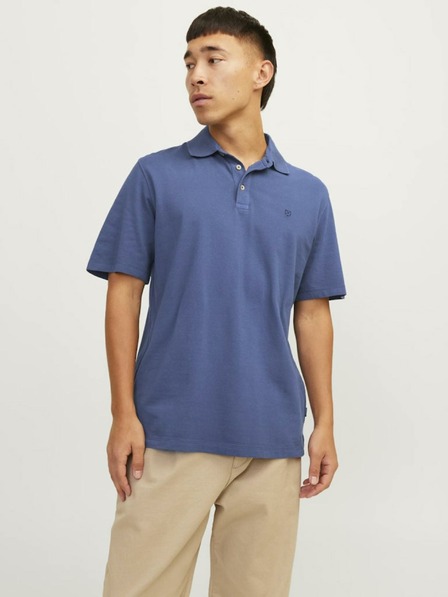 Jack & Jones Modrá pánska polokošeľa Jack & Jones William