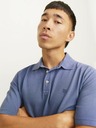 Jack & Jones Modrá pánska polokošeľa Jack & Jones William