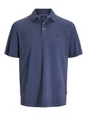 Jack & Jones Modrá pánska polokošeľa Jack & Jones William