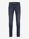 Jack & Jones Tmavomodré pánske džínsy úzkeho strihu Jack & Jones Glenn