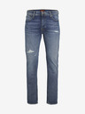 Jack & Jones Modré pánske džínsy rovného strihu Jack & Jones Mike