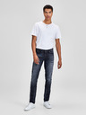 Jack & Jones Tmavomodré slim fit džínsy s vyšívaným efektom Jack & Jones Glenn