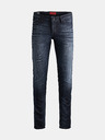 Jack & Jones Tmavomodré slim fit džínsy s vyšívaným efektom Jack & Jones Glenn