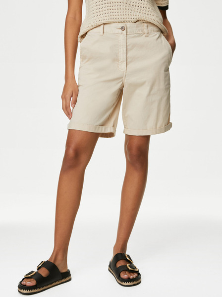 Marks & Spencer Béžové dámske chino šortky Marks & Spencer