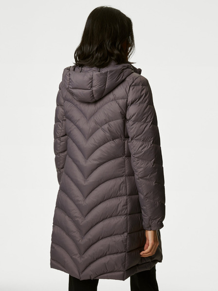 Marks & Spencer Dámsky sivý prešívaný páperový kabát Stormwear™ značky Marks & Spencer