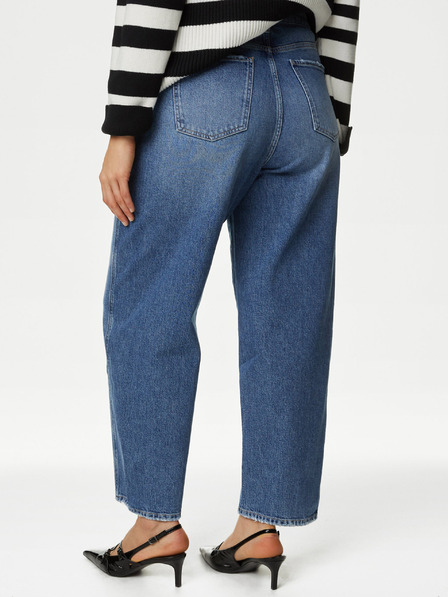 Marks & Spencer Modré dámske džínsy typu boyfriend Marks & Spencer