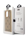 Karl Lagerfeld PU Karl Heads Pattern Magsafe zadný kryt pre iPhone 15 Pro Max Beige Karl Lagerfeld