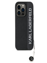 Karl Lagerfeld Karl Lagerfeld PU Saffiano Rhinestone Charm zadný kryt pre iPhone 14 Pro Max čierny