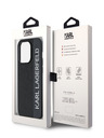 Karl Lagerfeld Karl Lagerfeld PU Saffiano Rhinestone Charm zadný kryt pre iPhone 14 Pro Max čierny
