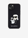 Karl Lagerfeld Karl Lagerfeld PU Saffiano Karl and Choupette NFT zadný kryt pre iPhone 13 čierny