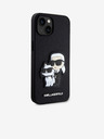 Karl Lagerfeld Karl Lagerfeld PU Saffiano Karl and Choupette NFT zadný kryt pre iPhone 13 čierny