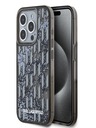 Karl Lagerfeld Liquid Glitter Monogram Gradient zadný kryt pre iPhone 15 Pro Max Black Karl Lagerfeld