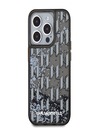 Karl Lagerfeld Liquid Glitter Monogram Gradient zadný kryt pre iPhone 15 Pro Max Black Karl Lagerfeld