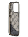 Karl Lagerfeld Liquid Glitter Monogram Gradient zadný kryt pre iPhone 15 Pro Max Black Karl Lagerfeld