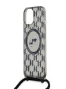 Karl Lagerfeld Karl Lagerfeld IML Monogram Crossbody K&CH Heads MagSafe zadný kryt pre iPhone 15 čierny