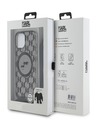 Karl Lagerfeld Karl Lagerfeld IML Monogram Crossbody K&CH Heads MagSafe zadný kryt pre iPhone 15 čierny