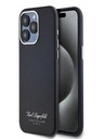Karl Lagerfeld Grained PU Hotel RSG zadný kryt pre iPhone 15 Pro Max Black Karl Lagerfeld
