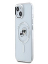 Karl Lagerfeld Karl Lagerfeld IML K&CH Heads Metal Frame MagSafe zadný kryt pre iPhone 15 Transparent