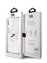 Karl Lagerfeld Karl Lagerfeld IML K&CH Heads Metal Frame MagSafe zadný kryt pre iPhone 15 Transparent